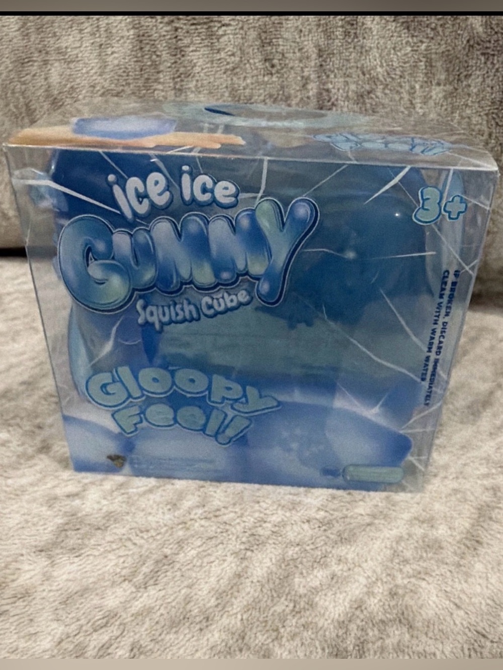 Squish Cube - Blue Gooey Sensory Toy